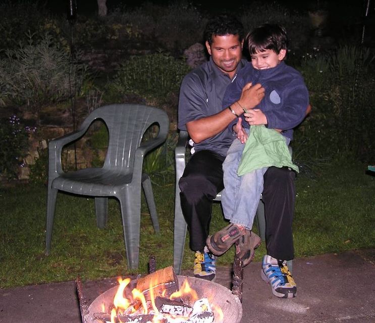 Sachin Tendulkar and Arjun Tendulkar