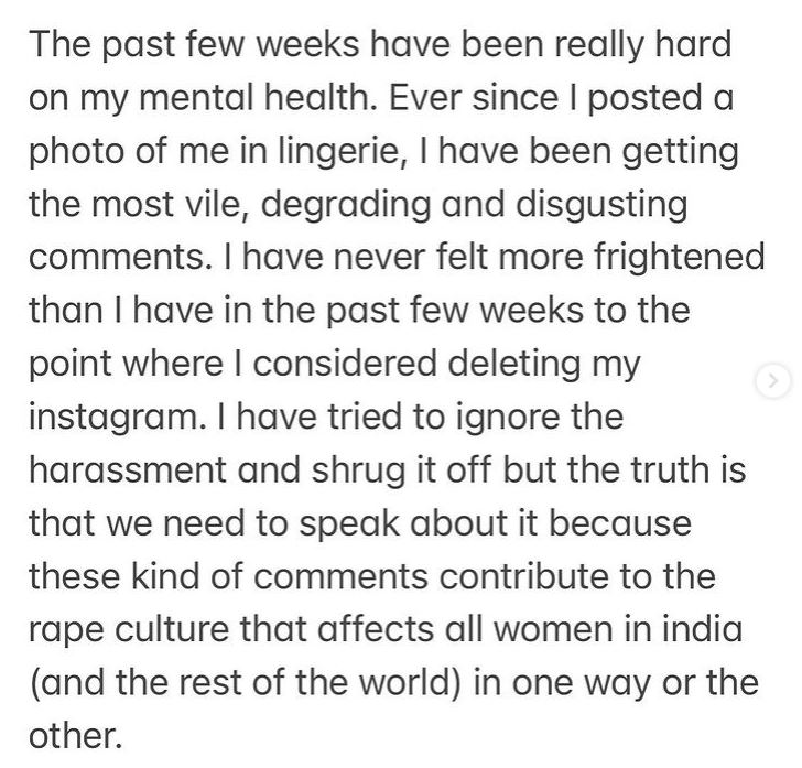 Aaliyah Kashyap's statement