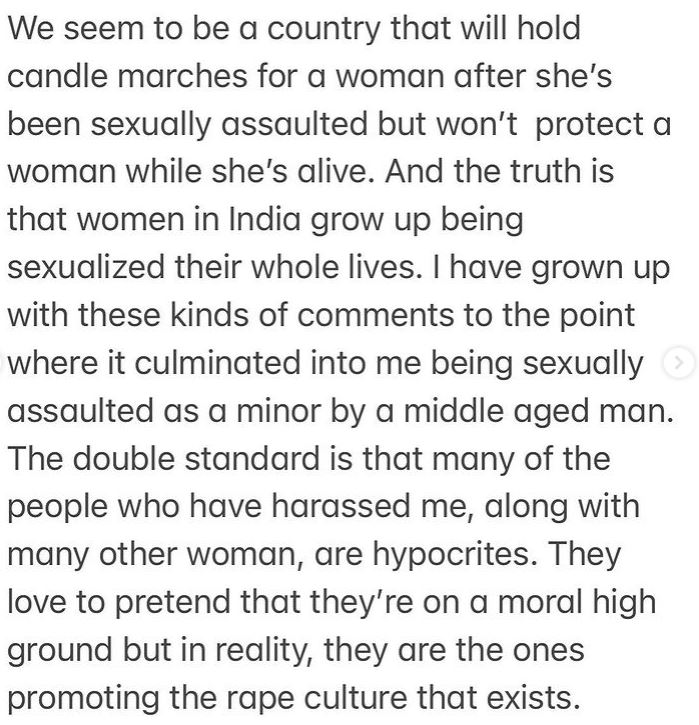 Aaliyah Kashyap's statement