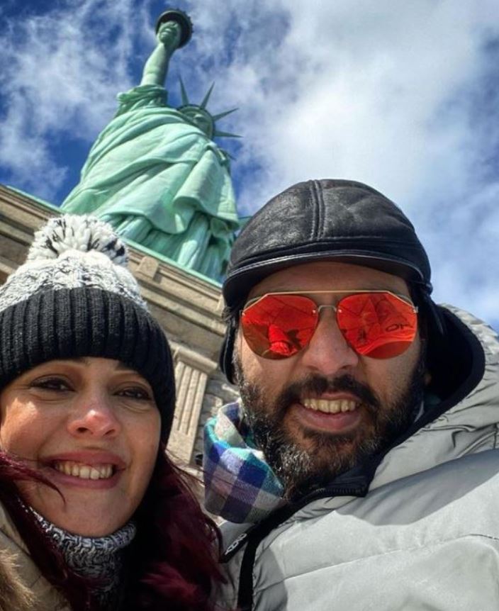 Yuvraj Singh and Hazel Keech