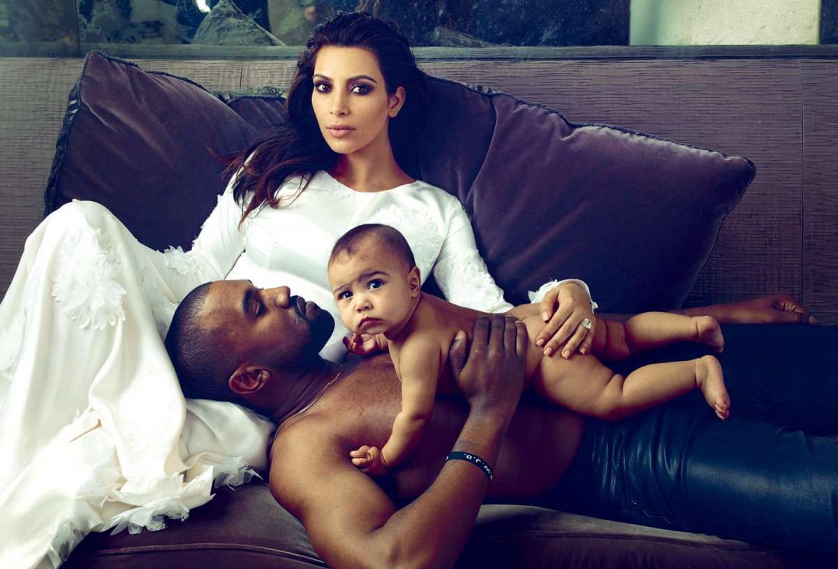 Kim Kardashian, Kanye West, North West