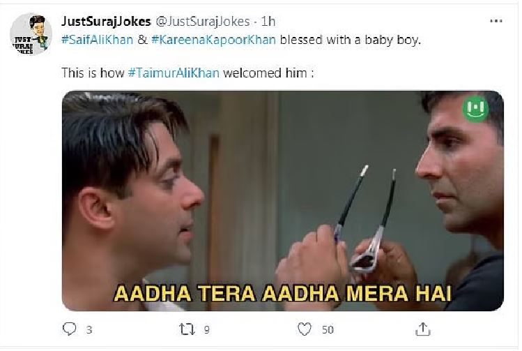 Taimur Ali Khan Meme