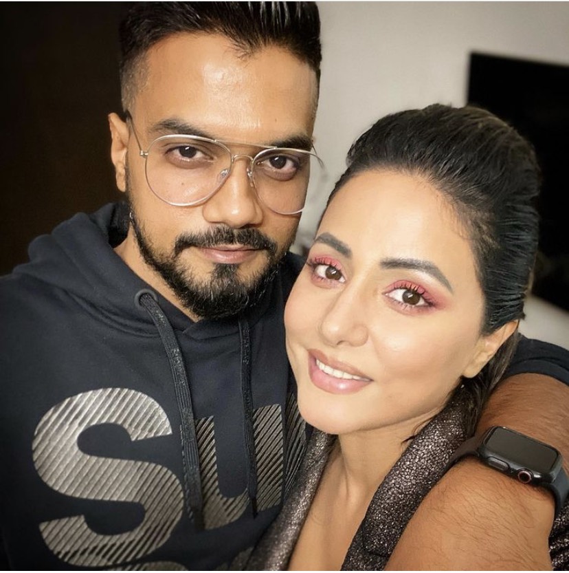 Rocky Jaiswal And Hina Khan 