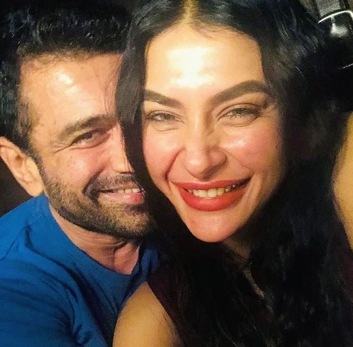 Eijaz Khan with Pavitra Punia