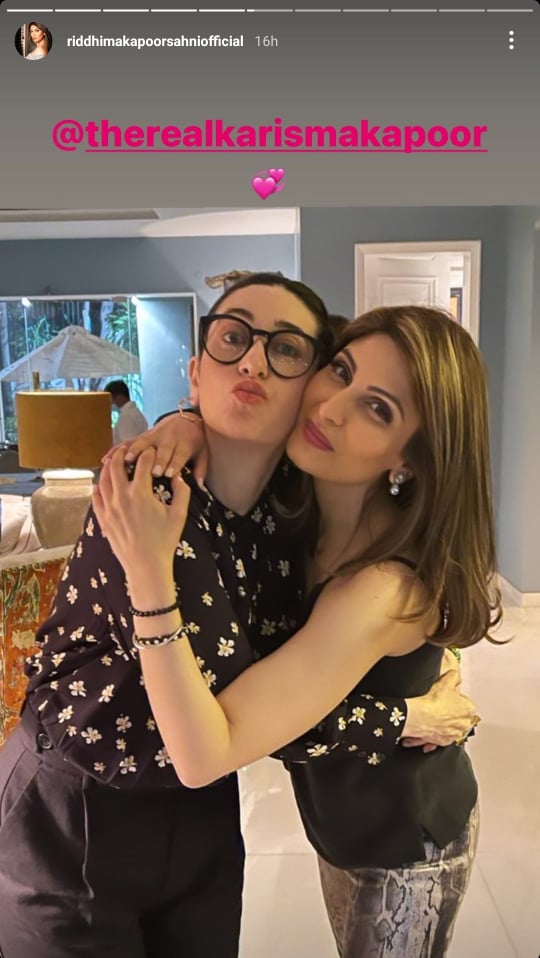 Riddhima Kapoor Sahni and Karisma Kapoor