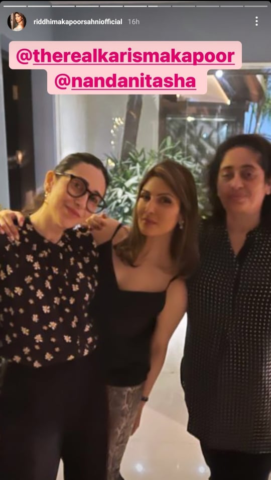 Riddhima Kapoor Sahni and Karisma Kapoor