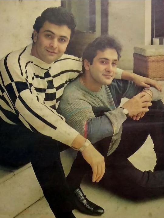 Rishi Kapoor and Rajiv Kapoor