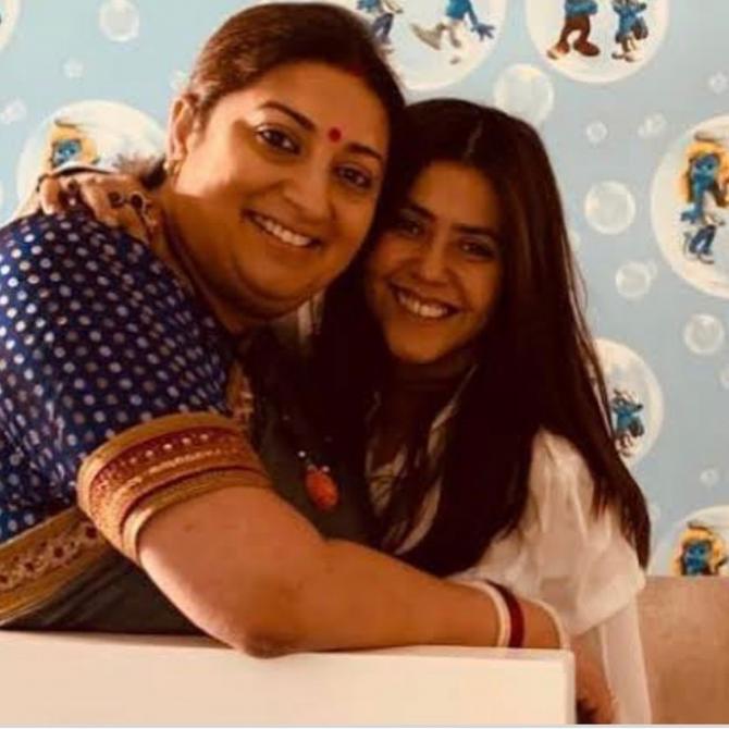 Smriti Irani and Ekta Kapoor