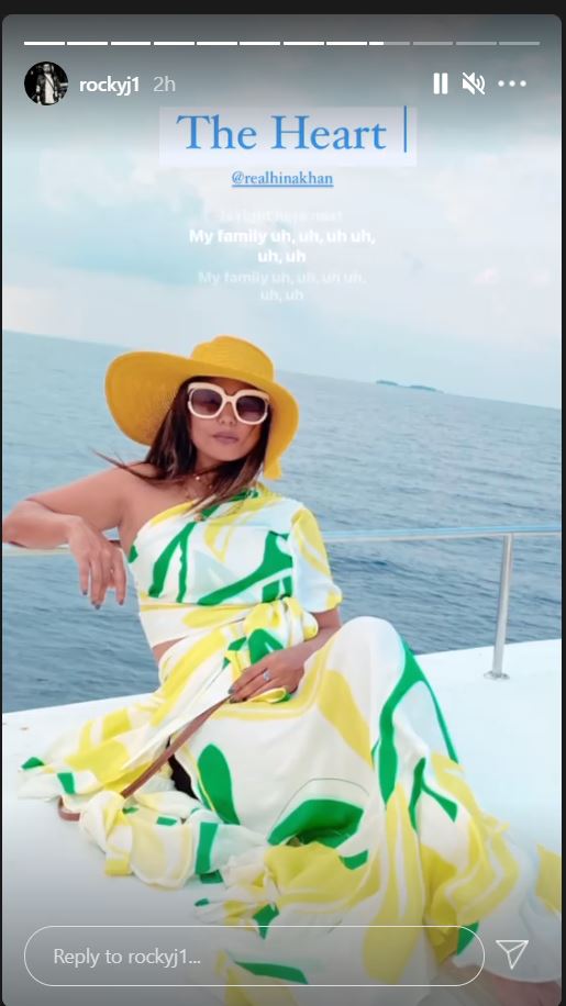 Hina Khan Rocky Jaiswal Maldives vacation 