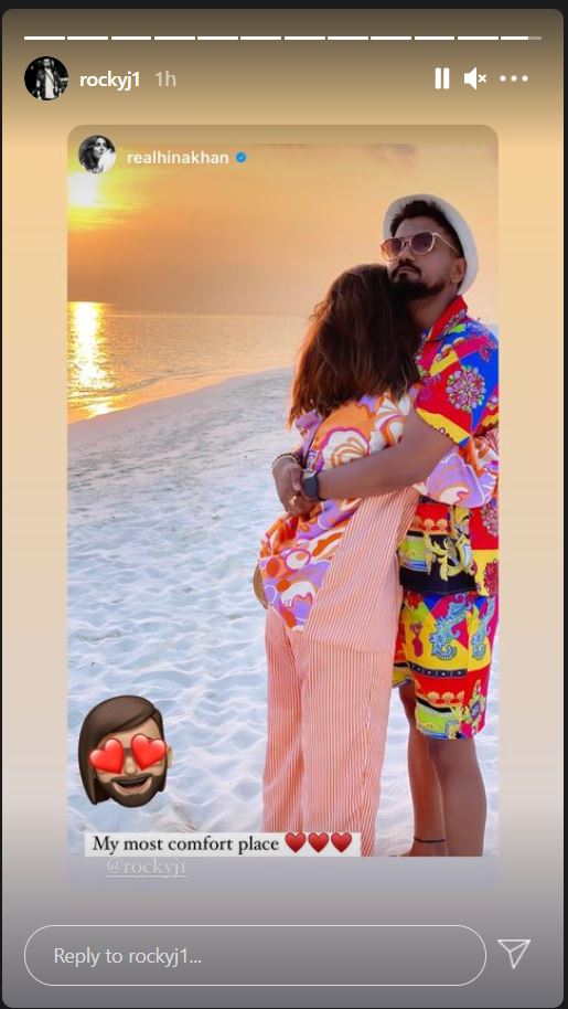 Hina Khan Rocky Jaiswal Maldives vacation 