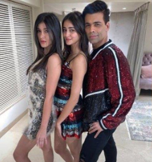 Karan Johar with Shanaya Kapoor