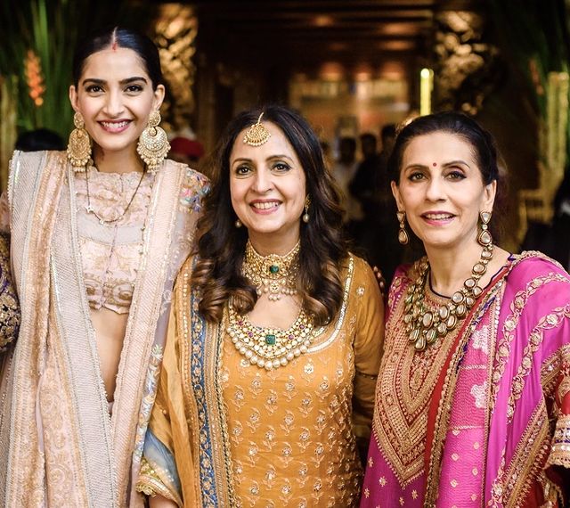 Sunita Kapoor, Priya Ahuja and Sonam Kapoor Ahuja
