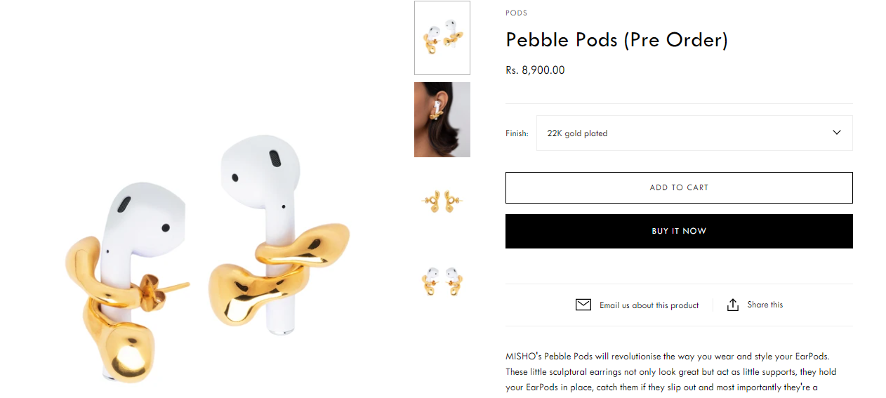 Mira Rajput's Pebble Pods Earrings Cost