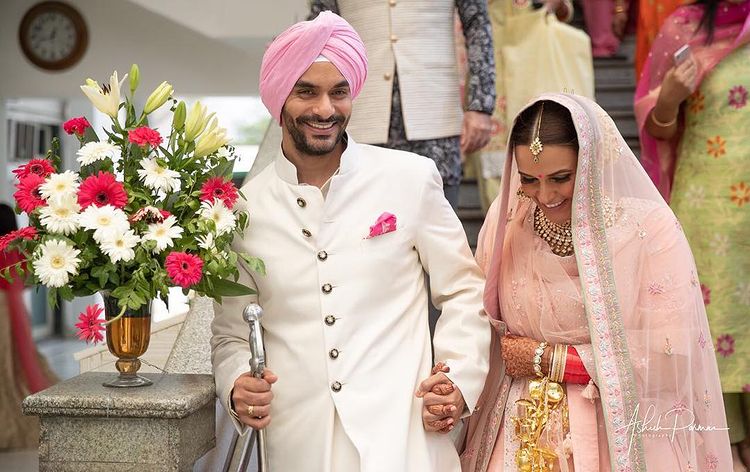Neha Dhupia and Angad Bedi