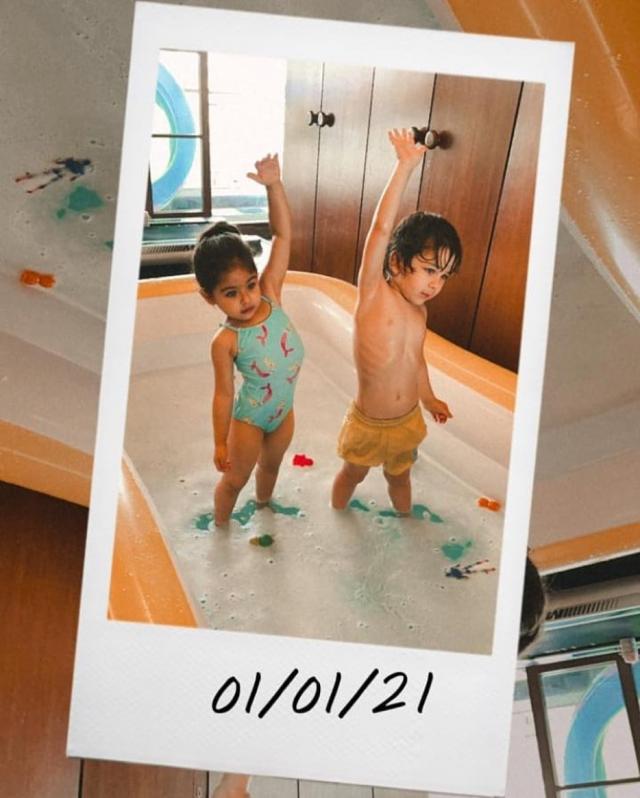 Taimur Ali Khan and Inaaya Naumi Kemmu