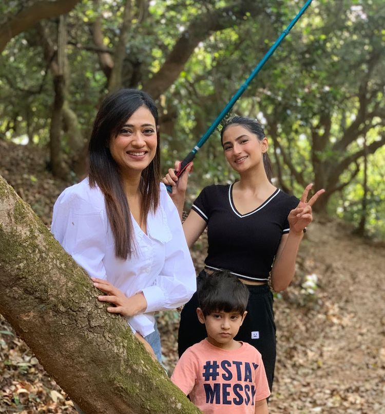 Shweta Tiwari, Palak Tiwari and Reyansh Kohli