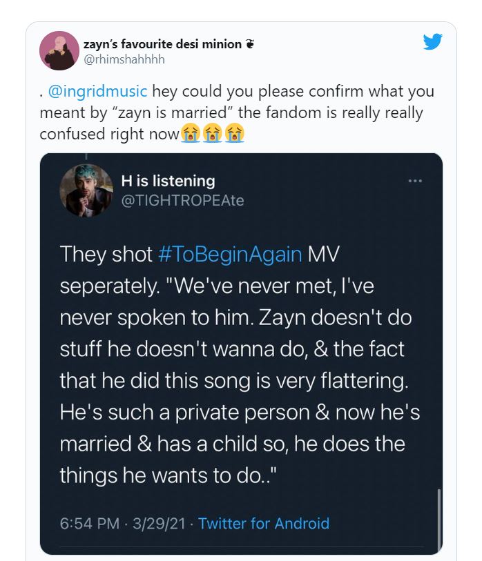 Gigi Hadid and Zayn Malik