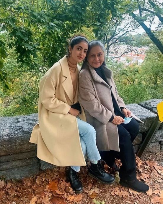 Navya Naveli Nanda with Jaya Bachchan