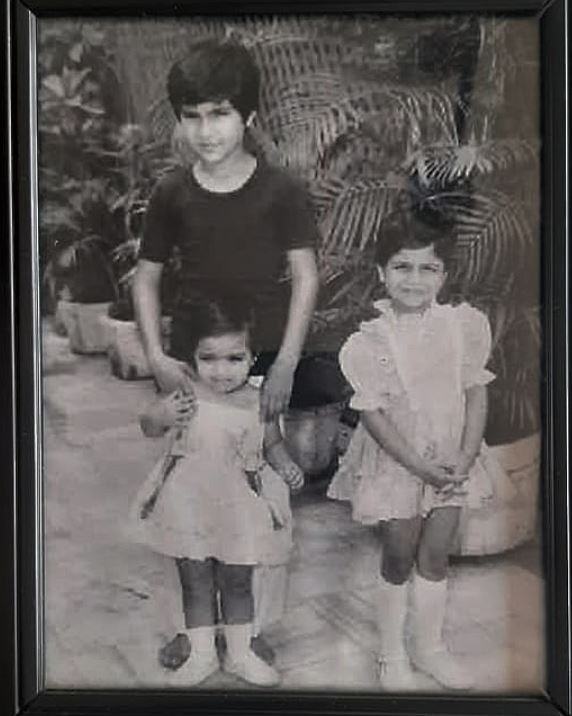 Sharmila Tagore with her kids