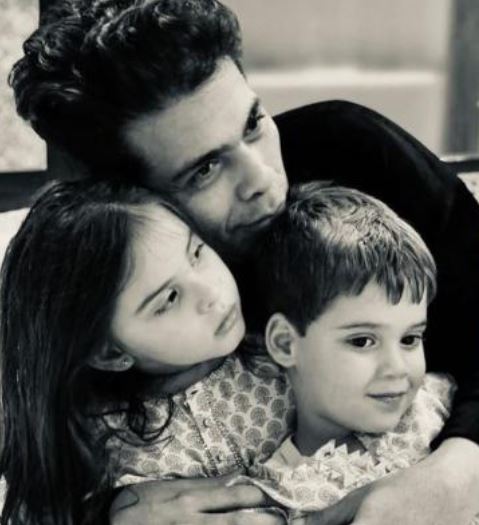 Karan Johar with his kids