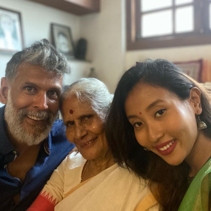 Milind Soman and Ankita Konwar