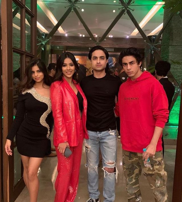 Suhana Khan Arjun Chhiba Manavi Gaur Aryan Khan
