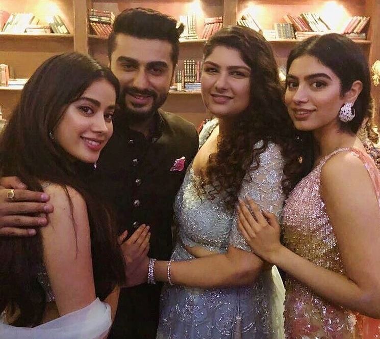 Arjun Kapoor with his sisters