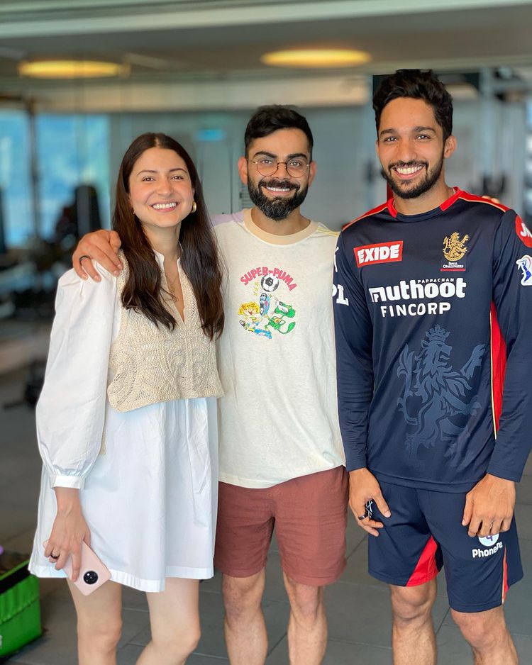 Virat Kohli, Anushka Sharma and Mohammed Azharuddeen