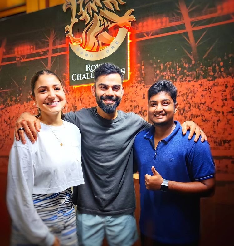 Virat Kohli, Anushka Sharma and Gabriel Ben