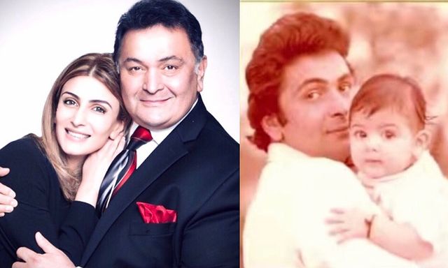 Rishi Kapoor and Riddhima Kapoor Sahni