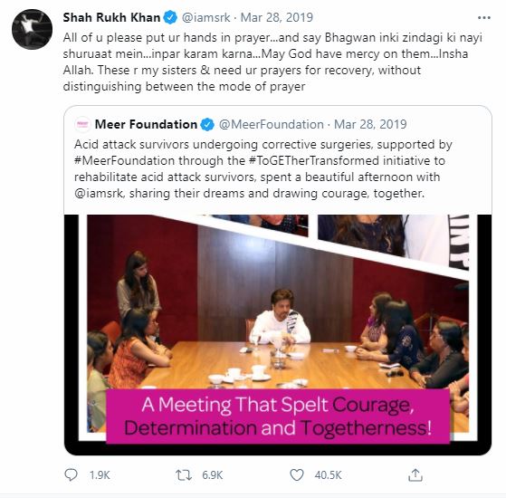 Meer Foundation and Shah Rukh Khan