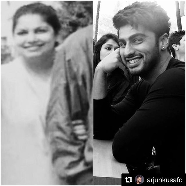 Mona Shourie Kapoor and Arjun Kapoor