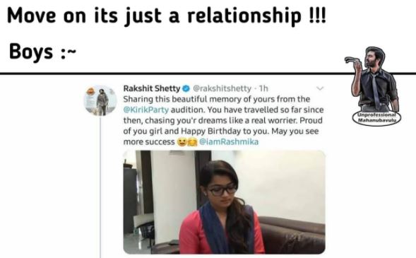 Rashmika Mandanna Ex Fiance Rakshit Shetty Birthday Wish Video