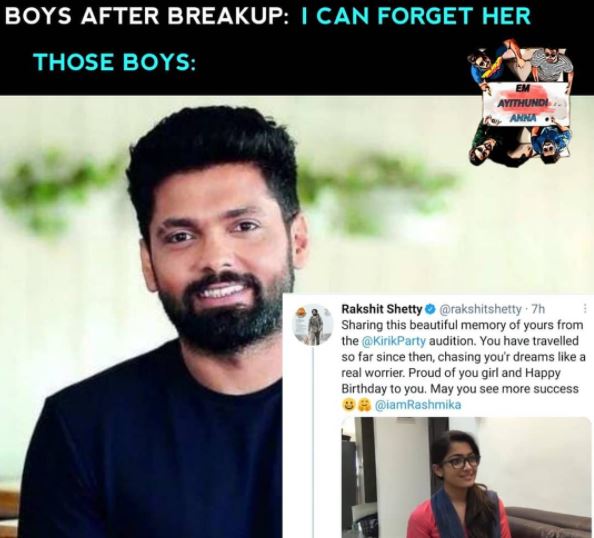 Rashmika Mandanna Ex Fiance Rakshit Shetty Birthday Wish Video