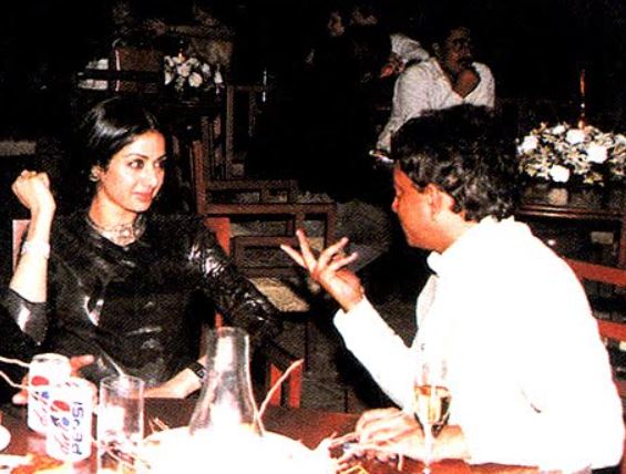 Director Ram Gopal Varma with Sridevi