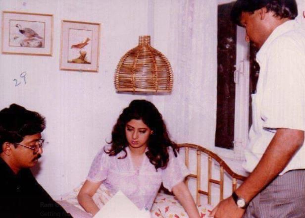 Director Ram Gopal Varma with Sridevi film