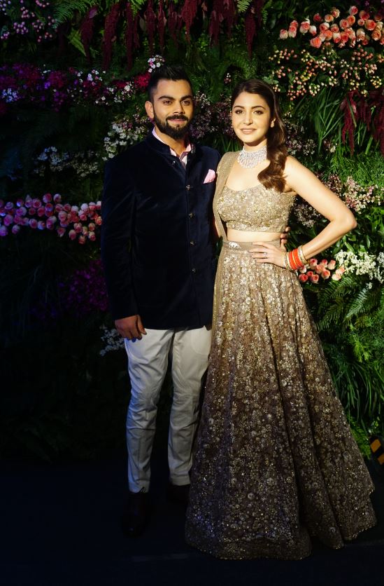 Anushka Sharma Virat Kohli wedding reception