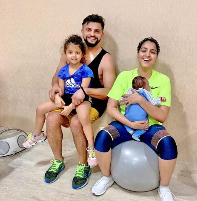 Suresh Raina kids
