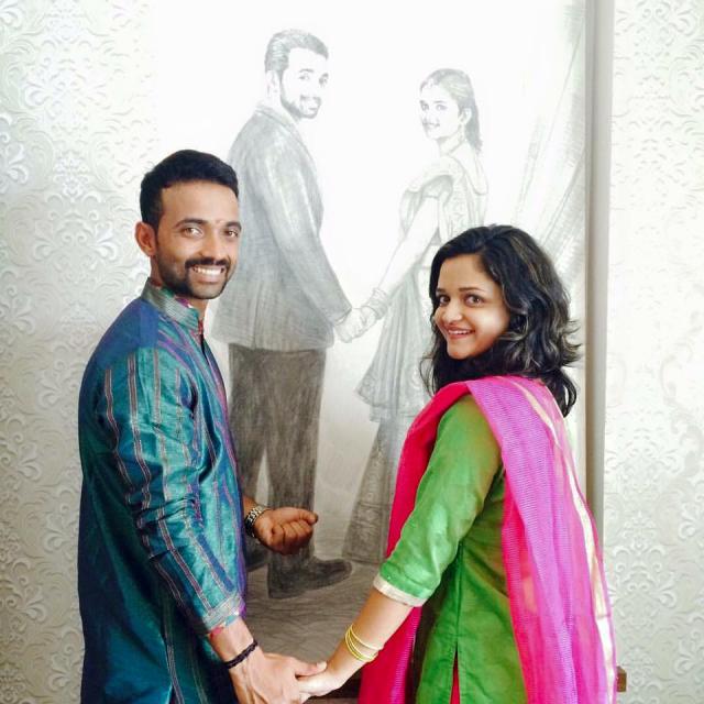 Ajinkya Rahane and Radhika