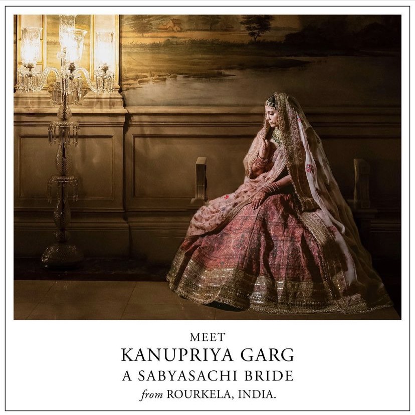 Sabyasachi bride Kanupriya