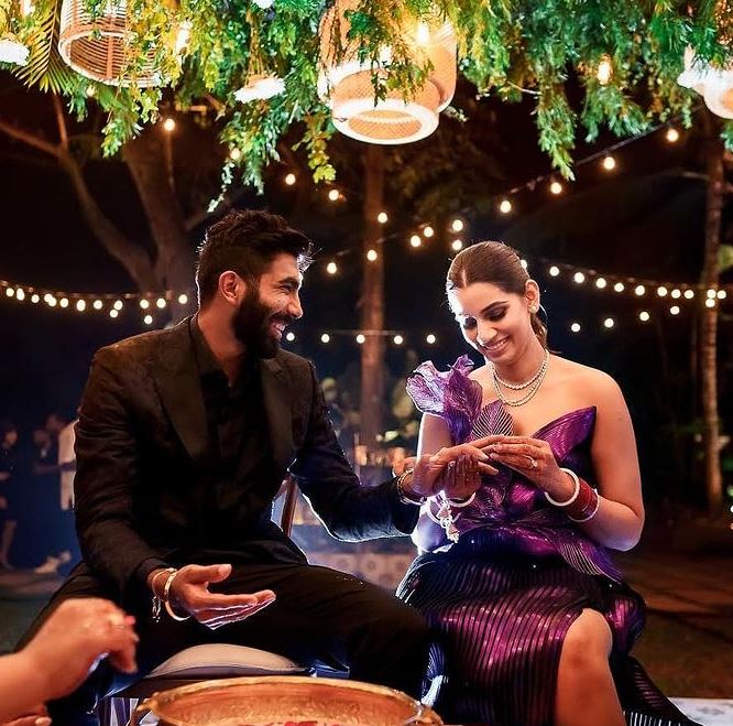 Jasprit Bumrah Sanjana Ganesan 