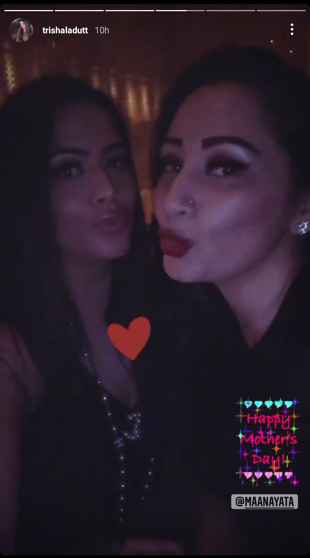 Maanayata Dutt and Trishala Dutt
