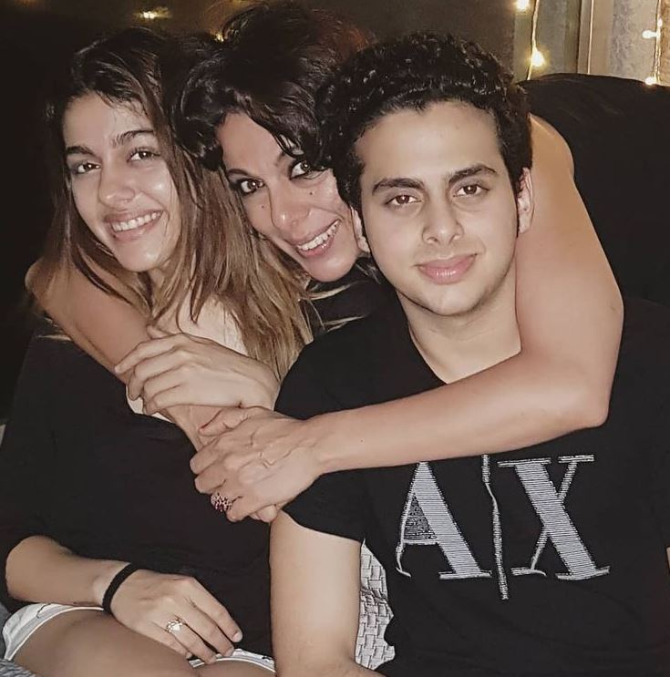 Pooja Bedi, Alaya Furniturewalla and Omar Furniturewalla