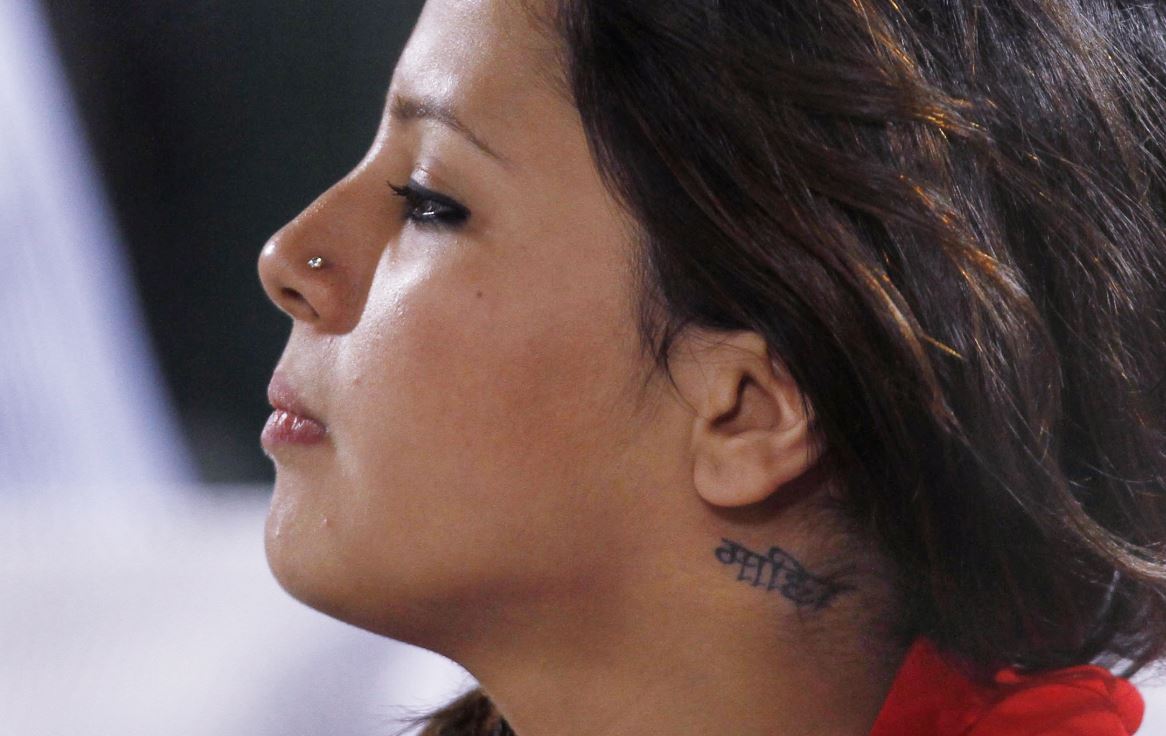 Sakshi Dhoni tattoo