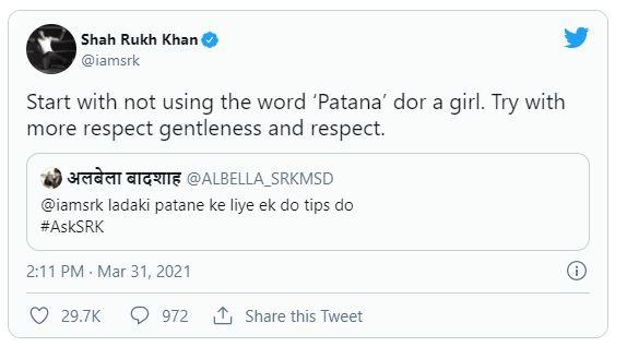 Shah Rukh Khan Twitter 