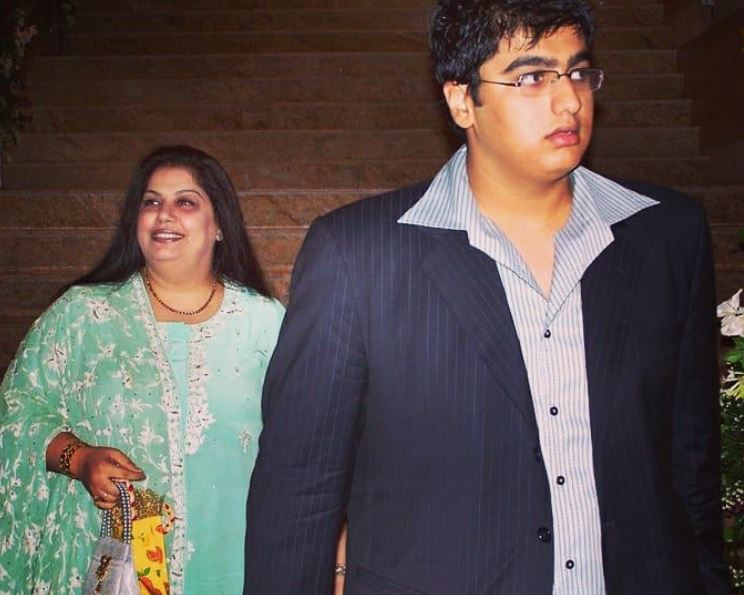 Mona Shourie Kapoor and Arjun Kapoor
