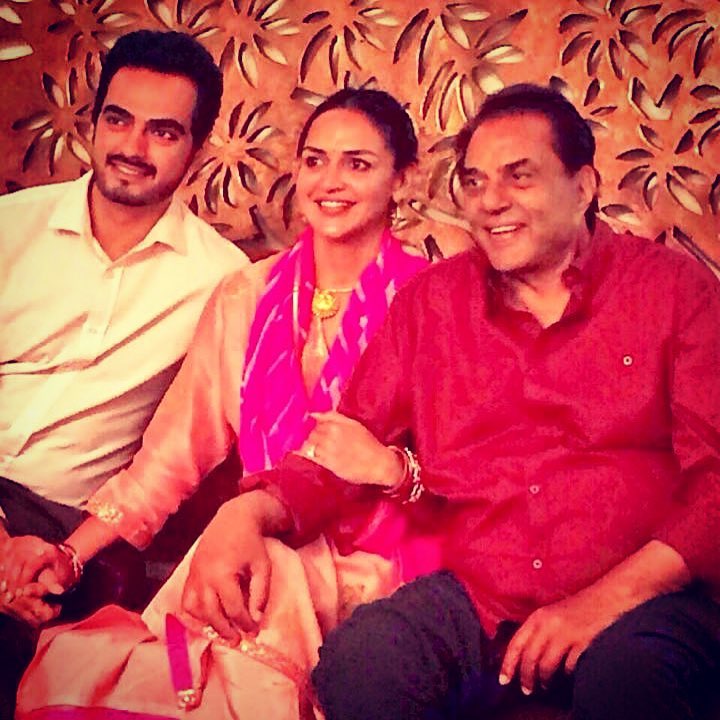 Dharmendra, Esha Deol and Bharat Takhtani