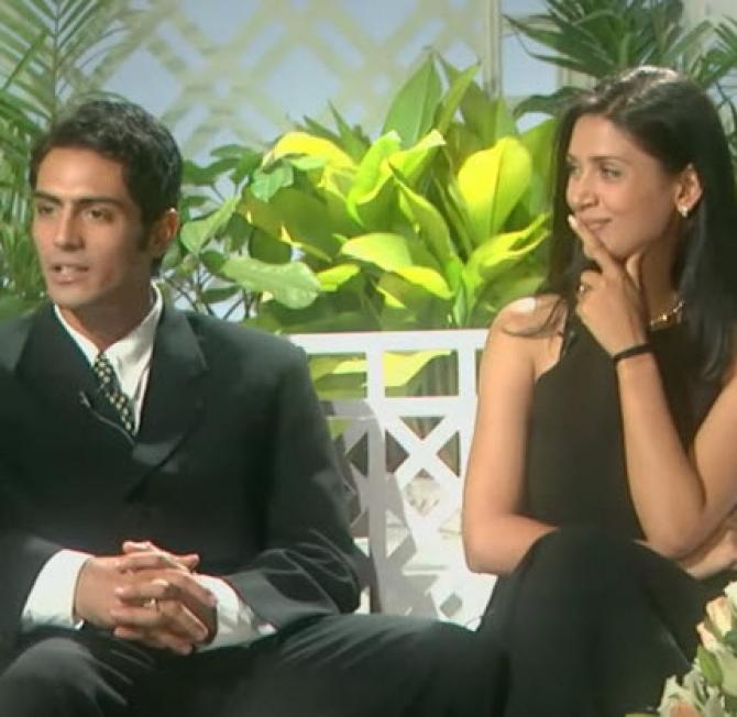 Arjun Rampal with ex-wife Mehr Jesia