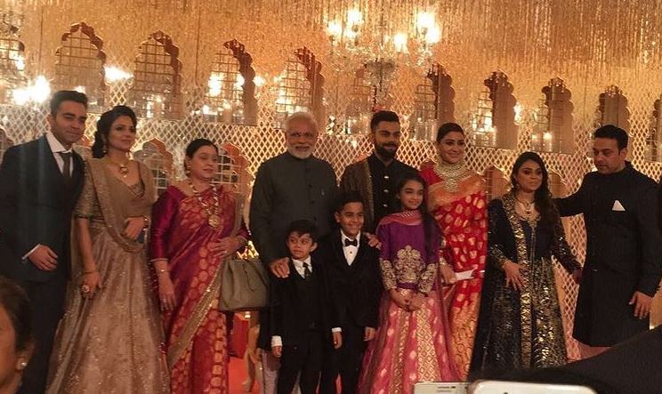 Bhawna Kohli Dhingra, Anushka Sharma and Virat Kohli