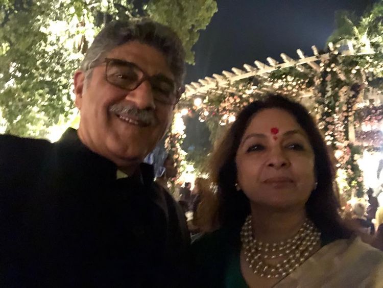 Neena Gupta with Vivek Mehra